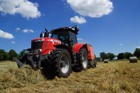 rowing up hay