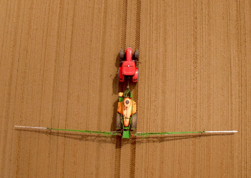spraying